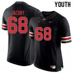 NCAA Ohio State Buckeyes Youth #68 Ryan Jacoby Blackout Nike Football College Jersey VHA0245OT